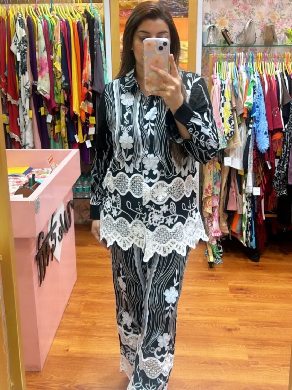 Black Designer Co-ord Set