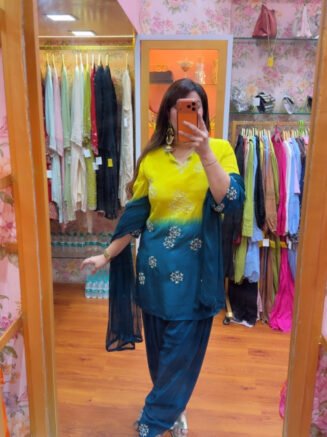 "KHAAWB"-Three Piece Farshi suit