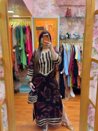 “NOOR” - Side Slit Kurti with Potli